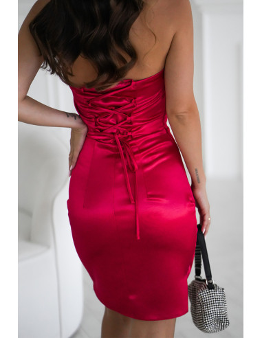 Robe courte Élégante en Satin