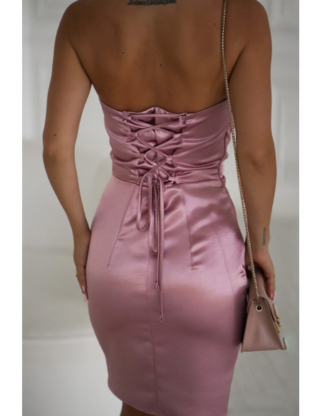 Robe courte Élégante en Satin