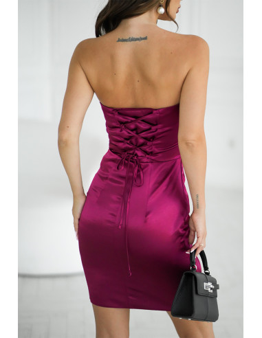 Robe courte Élégante en Satin