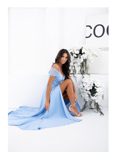 Robe longue Élégante en Coton 2