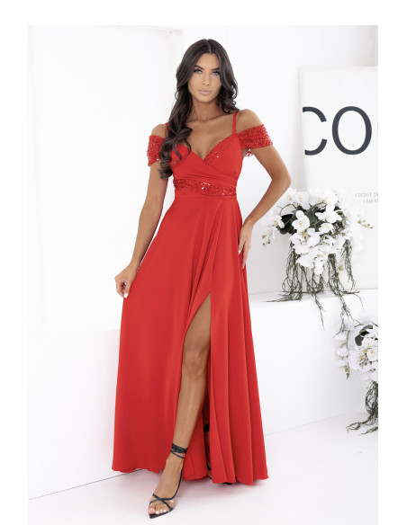 Robe longue Élégante en Coton