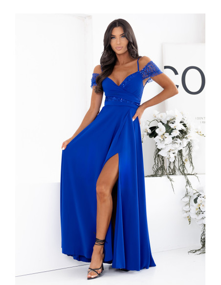 Robe longue Élégante en Coton