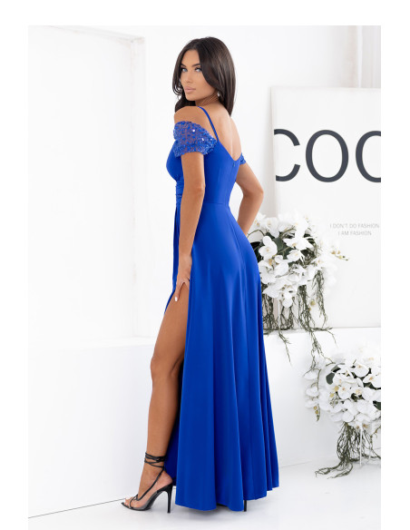Robe longue Élégante en Coton