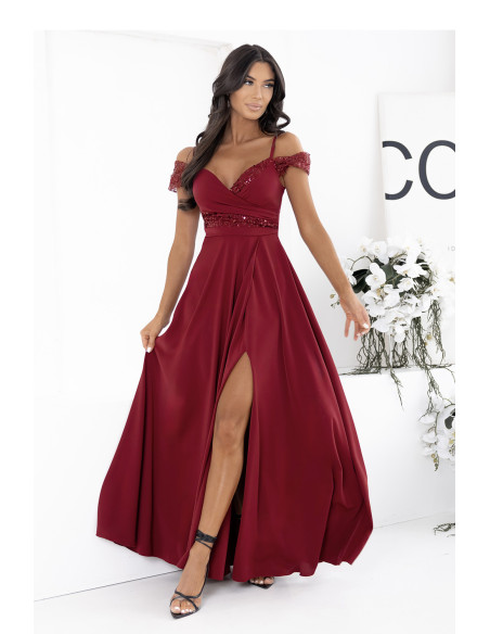 Robe longue Élégante en Coton