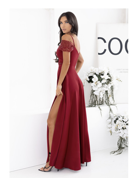 Robe longue Élégante en Coton