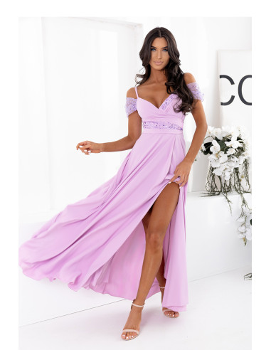 Robe longue Élégante en Coton