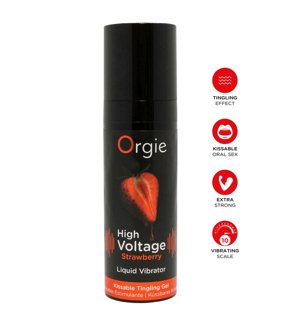 Gel d'excitation High Voltage Liquid Vibrator Fraise - Orgie