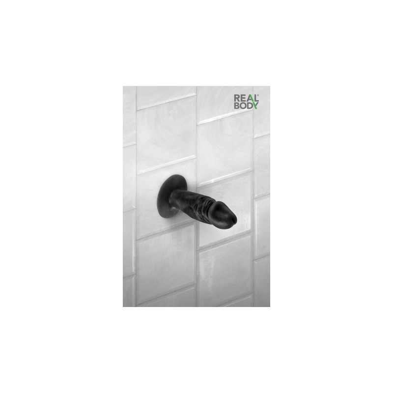 Plug anal réaliste noir 11 cm - Real Tim