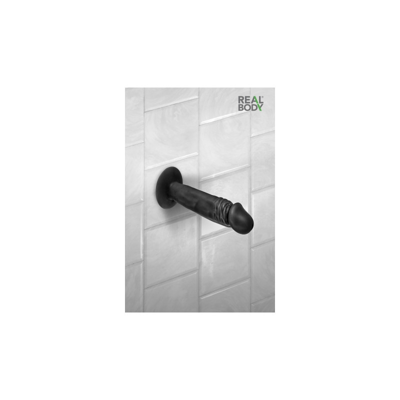 Gode réaliste 16 cm noir - Real Zack