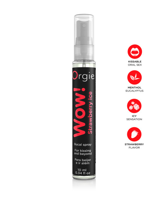 Spray buccal excitant Wow menthol fraise glaçé