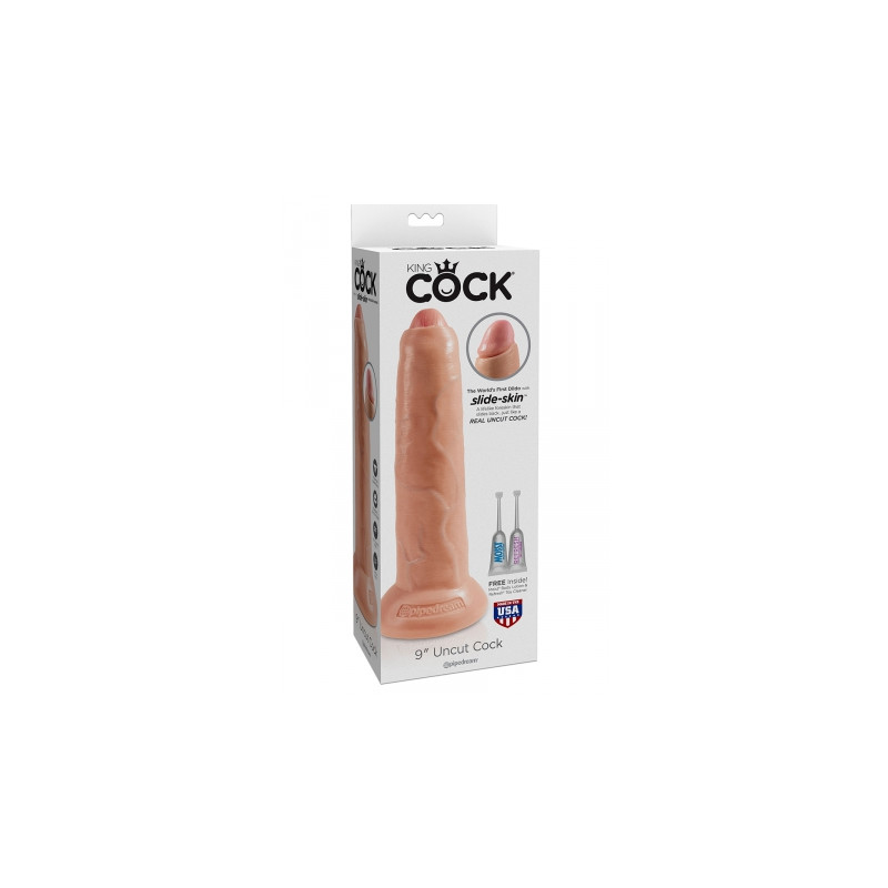 Gode 23,5 cm avec prépuce - King Cock