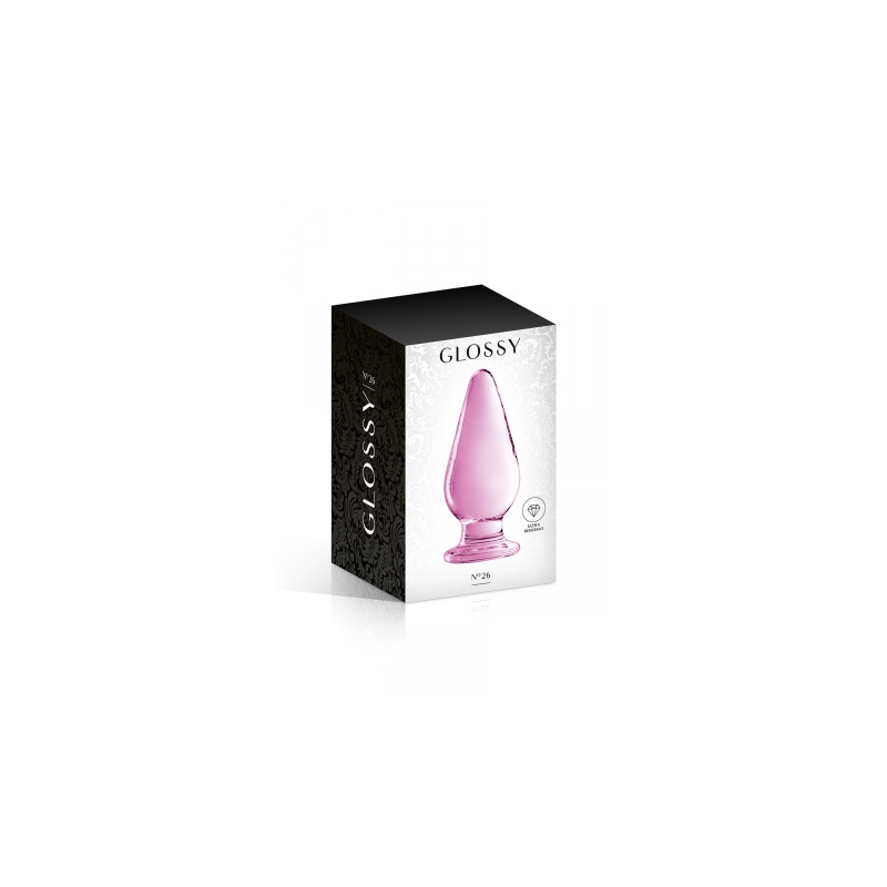 Plug anal verre Glossy Toys n° 26 Pink