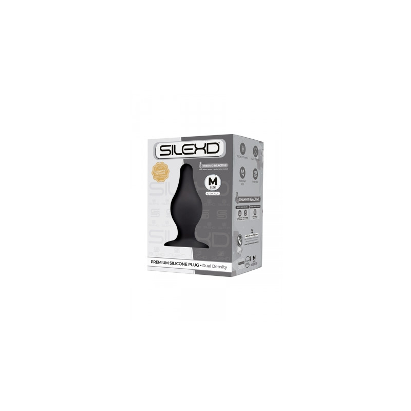 Plug anal The Original Model 2 noir 9,3 cm - SilexD