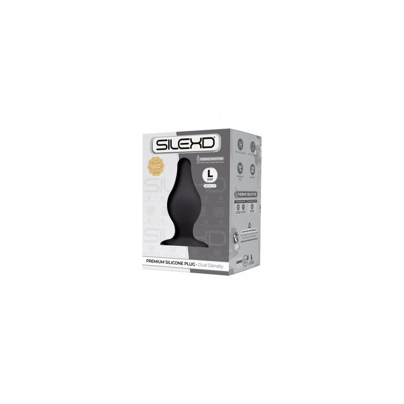 Plug anal The Original Model 2 noir 10,2 cm - SilexD