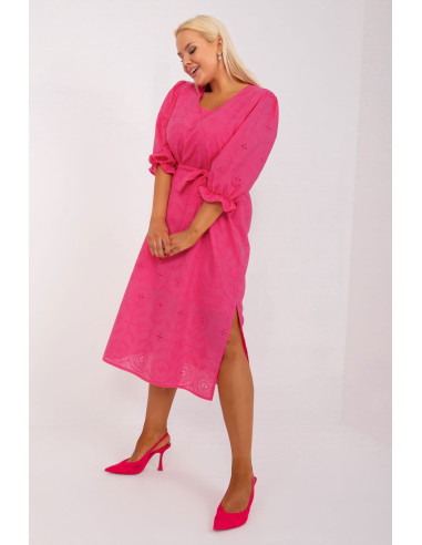 Plus size Robe en Broderie