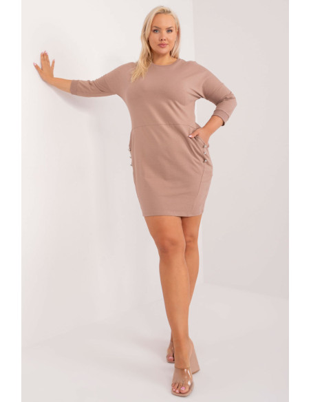 Plus size Robe Classique en Coton