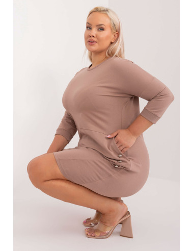 Plus size Robe Classique en Coton
