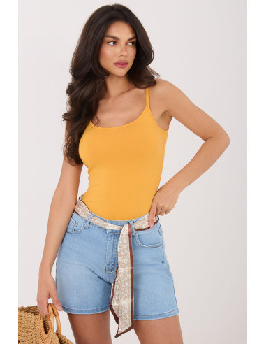 Short Élégant en Coton Bleu