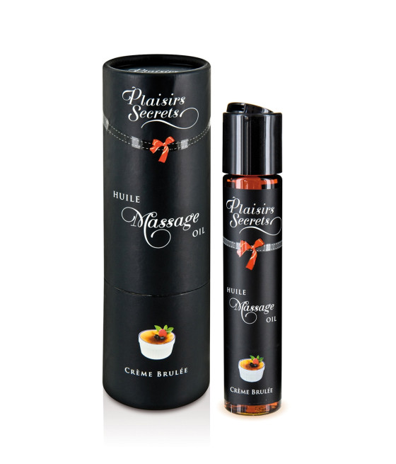 Huile de massage gourmande - Crème Brulée