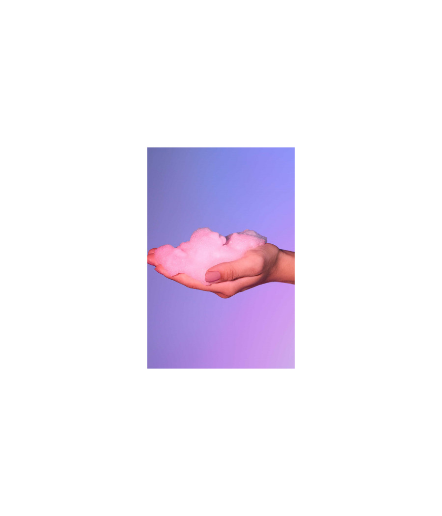 Mousse massage crépitante - barbe à papa