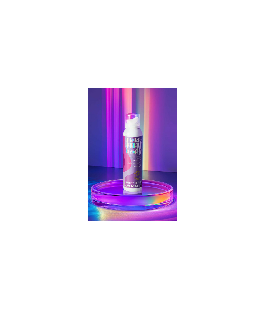 Mousse massage crépitante - barbe à papa