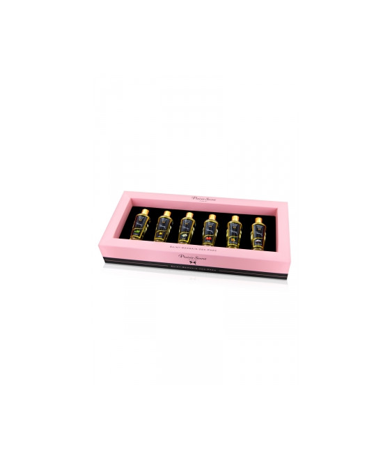 Coffret 6 huiles de massage sèches - Plaisir Secret