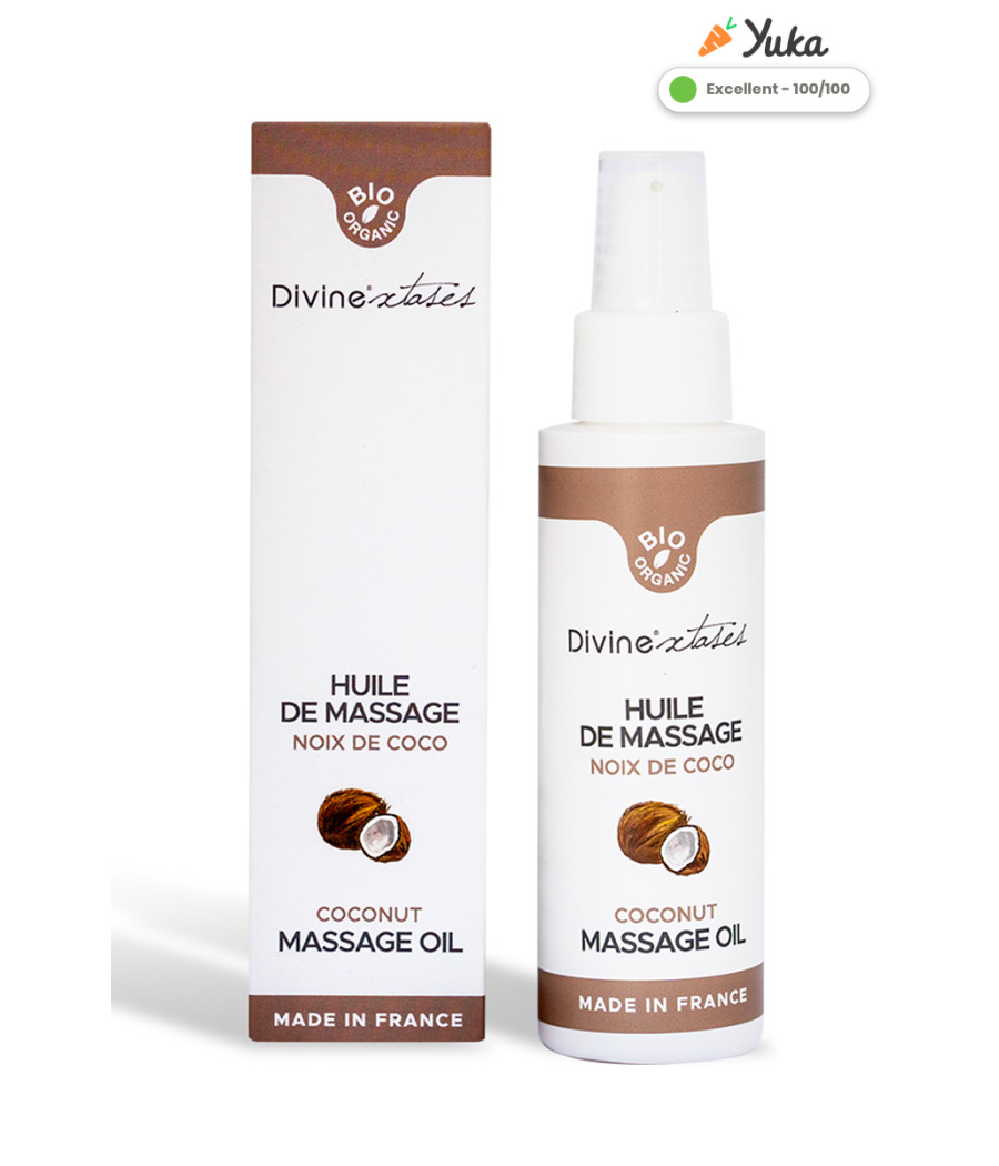 Huile de massage gourmande BIO Noix de coco