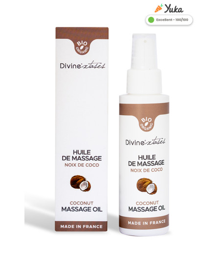 Huile de massage gourmande BIO Noix de coco