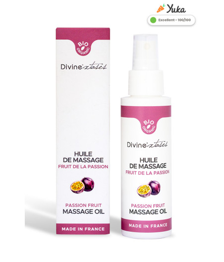Huile de massage gourmande BIO Fruit de la passion