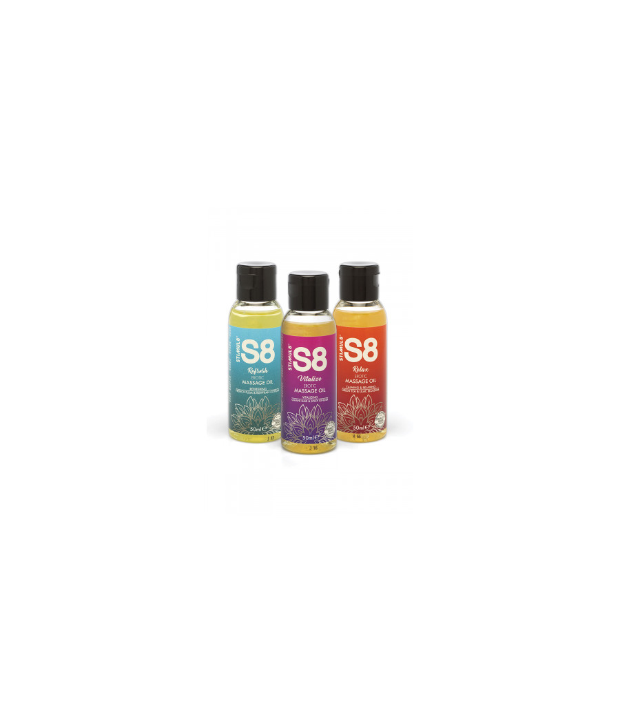 Coffret huiles de massage S8 3x50ml