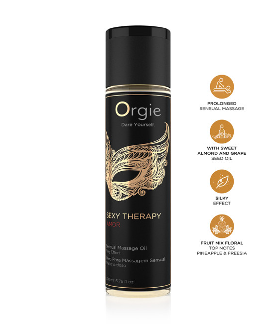 Huile De Massage Sensuelle Sexy Therapy Amor 200ml