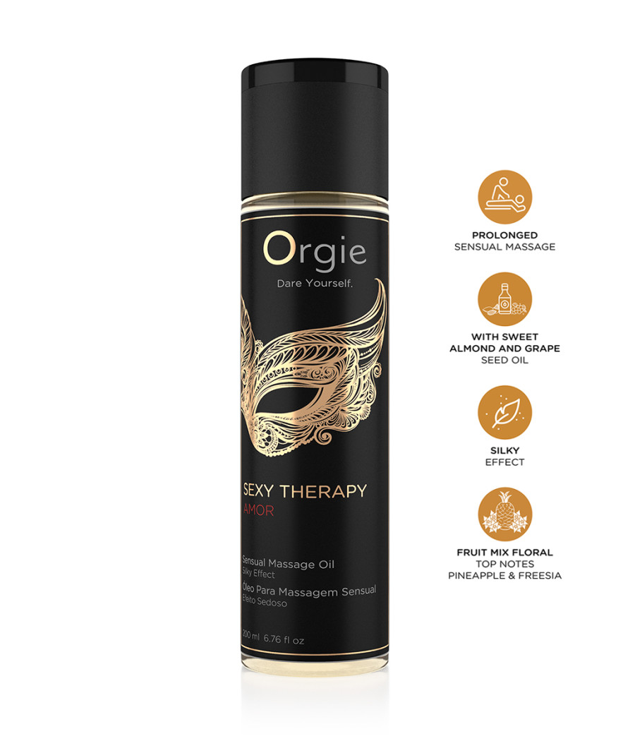 Huile De Massage Sensuelle Sexy Therapy Amor 200ml Huile De Massage Sensuelle Sexy Therapy Amor 200ml