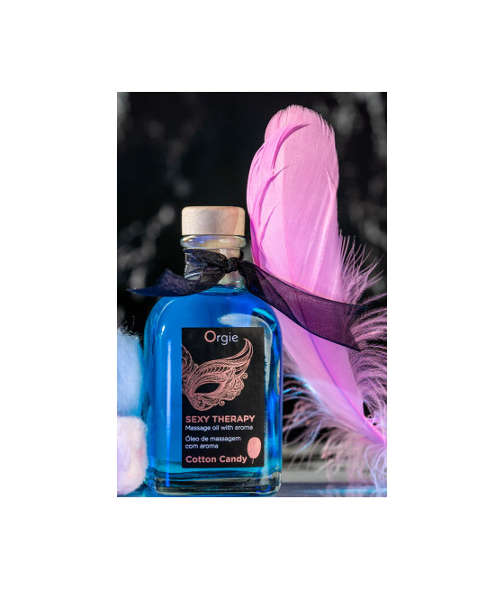 Huile de massage embrassable Sexy Therapy barbe à papa Huile de massage embrassable Sexy Therapy barbe à papa