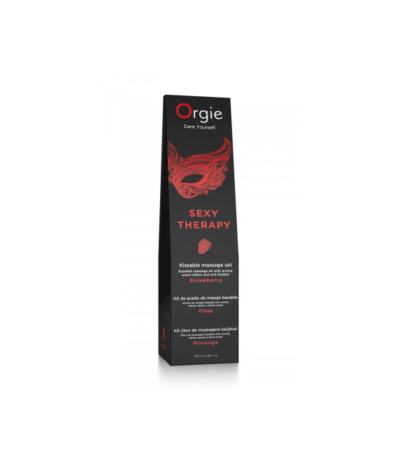 Huile de massage embrassable Sexy Therapy fraise Huile de massage embrassable Sexy Therapy fraise
