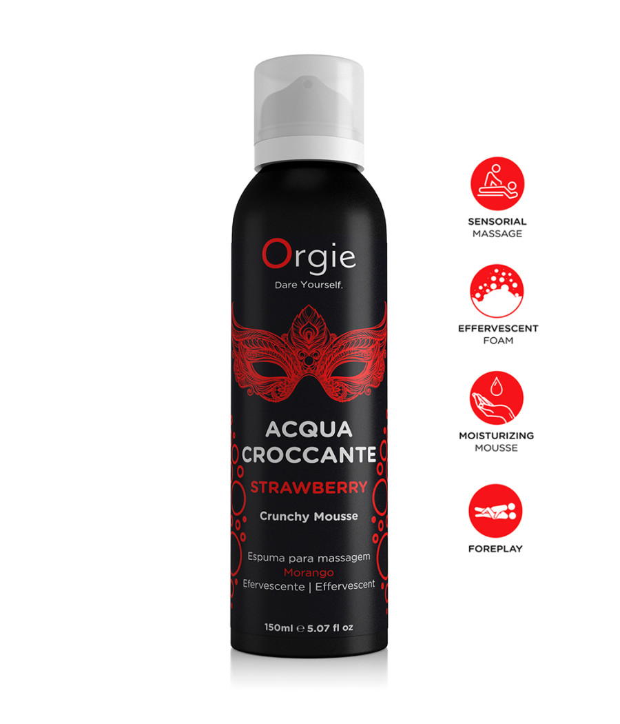 Mousse de massage effervescente Fraise 150ml Mousse de massage effervescente Fraise 150ml