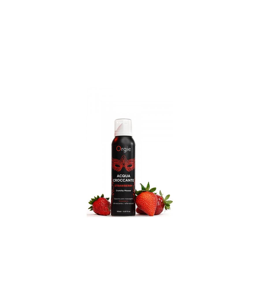 Mousse de massage effervescente Fraise 150ml
