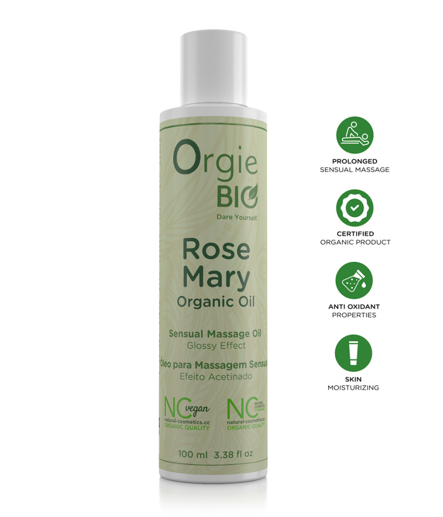 Huile de massage Bio au Romarin - Orgie Huile de massage Bio au Romarin - Orgie