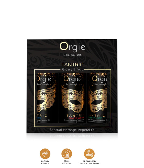 Coffret 3 huiles de massage Sensuel Tantric Collection