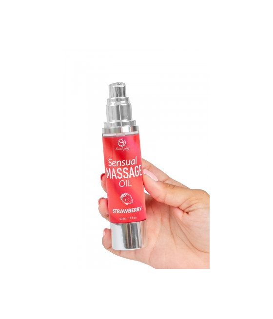 Huile de massage Fraise - Secret Play
