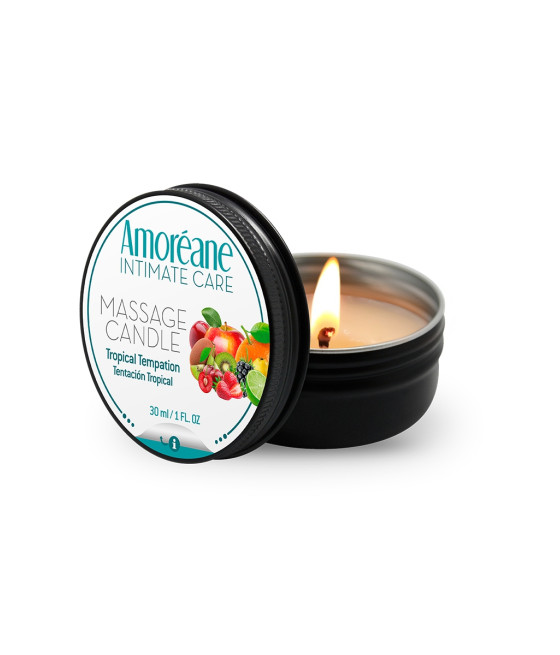 Bougie de massage fruits exotiques - Amoreane