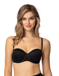 Soutien-gorge sans-bretelles Élégant Noir 2