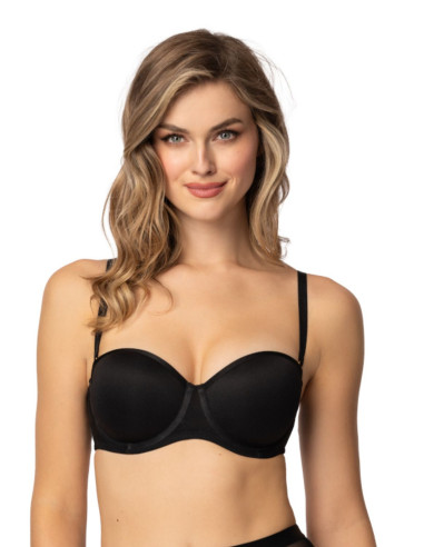 Soutien-gorge sans-bretelles Élégant Noir