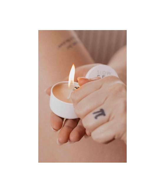 Bougie de massage Slow Sex 50g - Bijoux Indiscrets