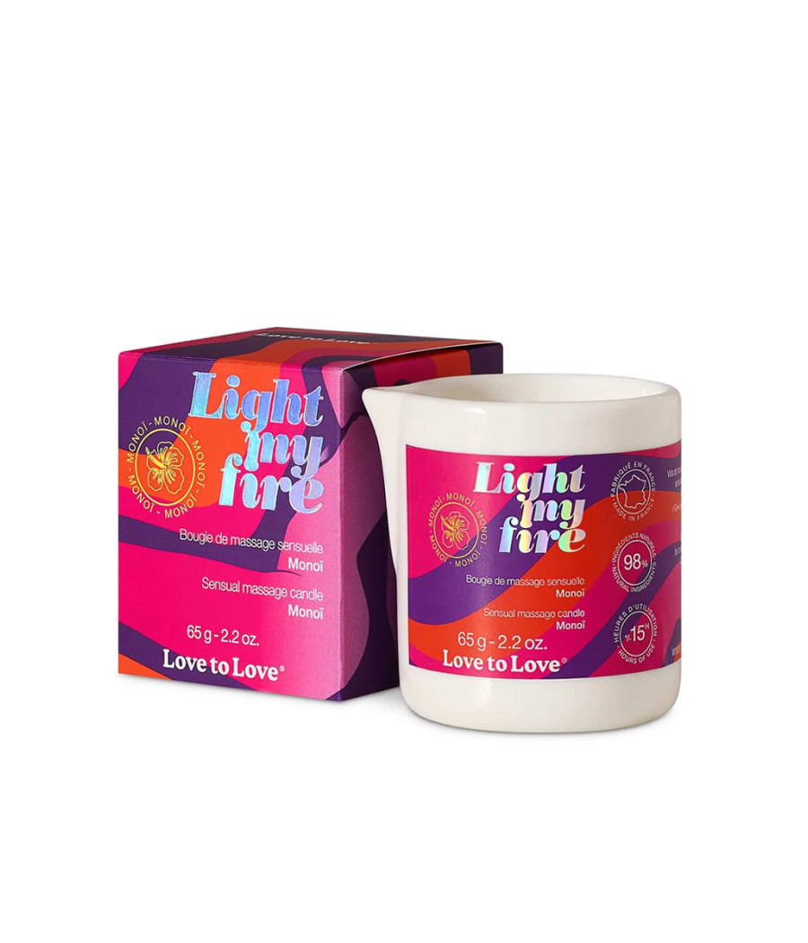 Bougie de massage Monoï - Love to Love