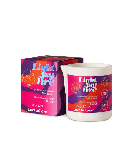 Bougie de massage Noix de coco - Love to Love