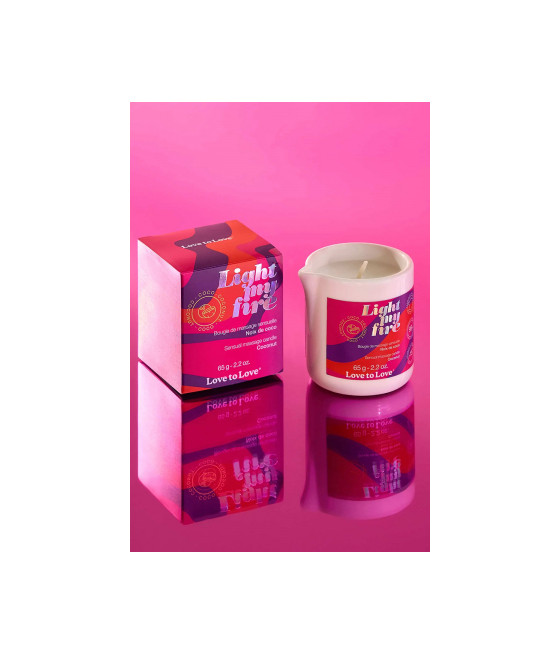 Bougie de massage Noix de coco - Love to Love