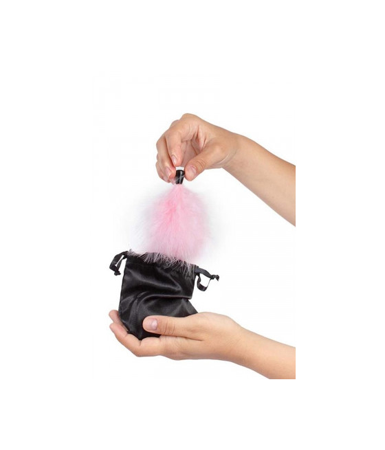 Kit poudre comestible chocolat aphrodisiaque et plumeau - Secret Play