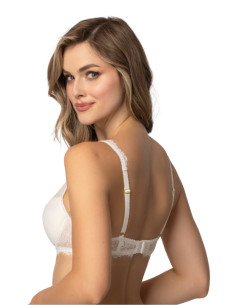 Soutien-Gorge Push-Up Délicat en Dentelle Beige 2