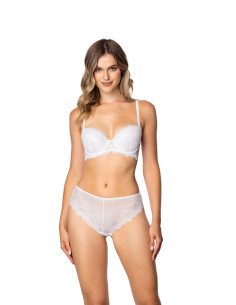 Soutien-Gorge Push-Up Raffiné en Dentelle Blanc
