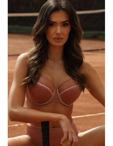 Soutien-Gorge Semi-Souple Élégant en Tulle
